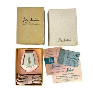 Lady Sunbeam Womens Electric Shaver Razor Shavemaster Underarms Legs LS4A 1950s